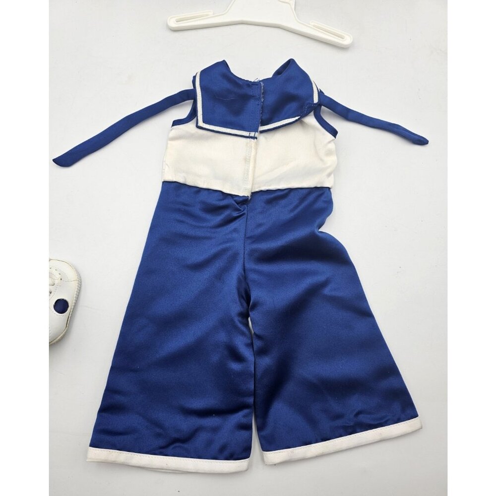 AMERICAN GIRL DOLL KIT SAILOR BEACH PJ PAJAMAS  BLUE WHITE RETIRED w/ Sneakers - Picture 5 of 5